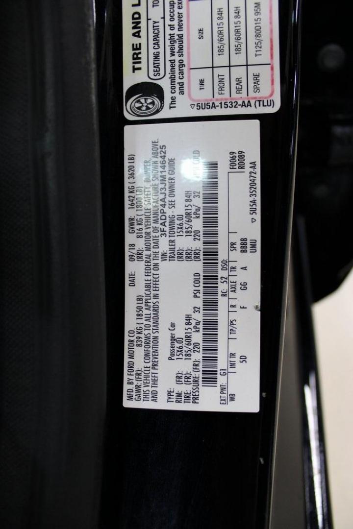 2018 Shadow Black /Charcoal Black Ford Fiesta S (3FADP4AJ3JM) with an 1.6L I4 Ti-VCT engine, Automatic transmission, located at 15300 Midway Rd., Addison, TX, 75001, (972) 702-0011, 32.958321, -96.838074 - Introducing the 2018 Ford Fiesta SE, now available at Midway Auto Group in Addison, Texas. This compact sedan combines efficiency, modern features, and a spirited driving experience, making it an excellent choice for both city commutes and weekend adventures.<br><br>Key Features:<br><br>Engine: 1.6L - Photo#30