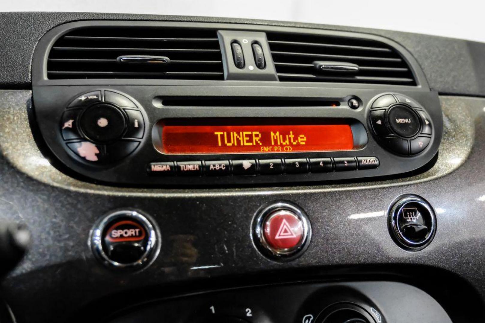 2015 Granito Lucente (Granite Crystal) /Black Fiat 500 Abarth (3C3CFFFH5FT) with an 1.4L I4 16V MultiAir Turbocharged engine, Automatic transmission, located at 15300 Midway Rd., Addison, TX, 75001, (972) 702-0011, 32.958321, -96.838074 - Photo#20