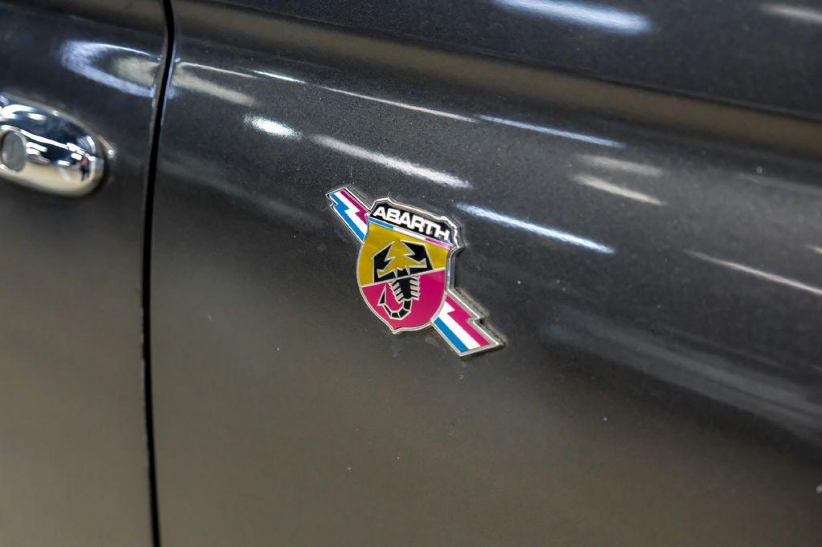 2015 Granito Lucente (Granite Crystal) /Black Fiat 500 Abarth (3C3CFFFH5FT) with an 1.4L I4 16V MultiAir Turbocharged engine, Automatic transmission, located at 15300 Midway Rd., Addison, TX, 75001, (972) 702-0011, 32.958321, -96.838074 - Photo#35