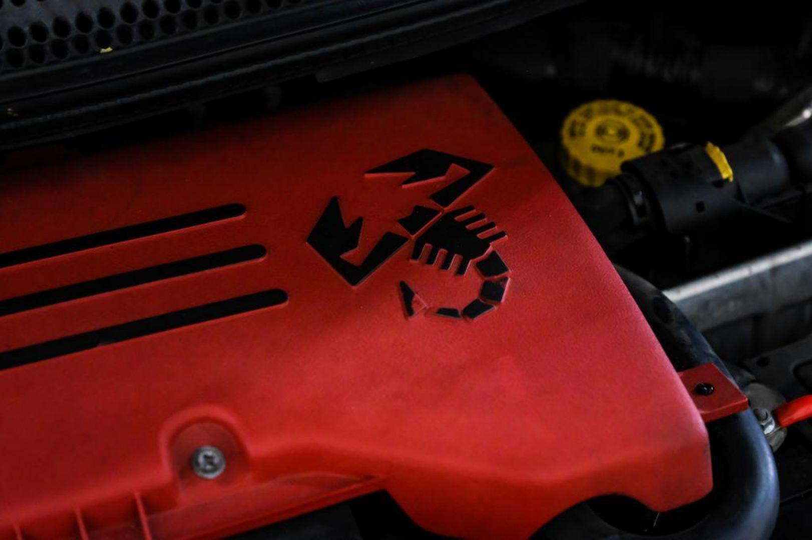 2015 Granito Lucente (Granite Crystal) /Black Fiat 500 Abarth (3C3CFFFH5FT) with an 1.4L I4 16V MultiAir Turbocharged engine, Automatic transmission, located at 15300 Midway Rd., Addison, TX, 75001, (972) 702-0011, 32.958321, -96.838074 - Photo#39