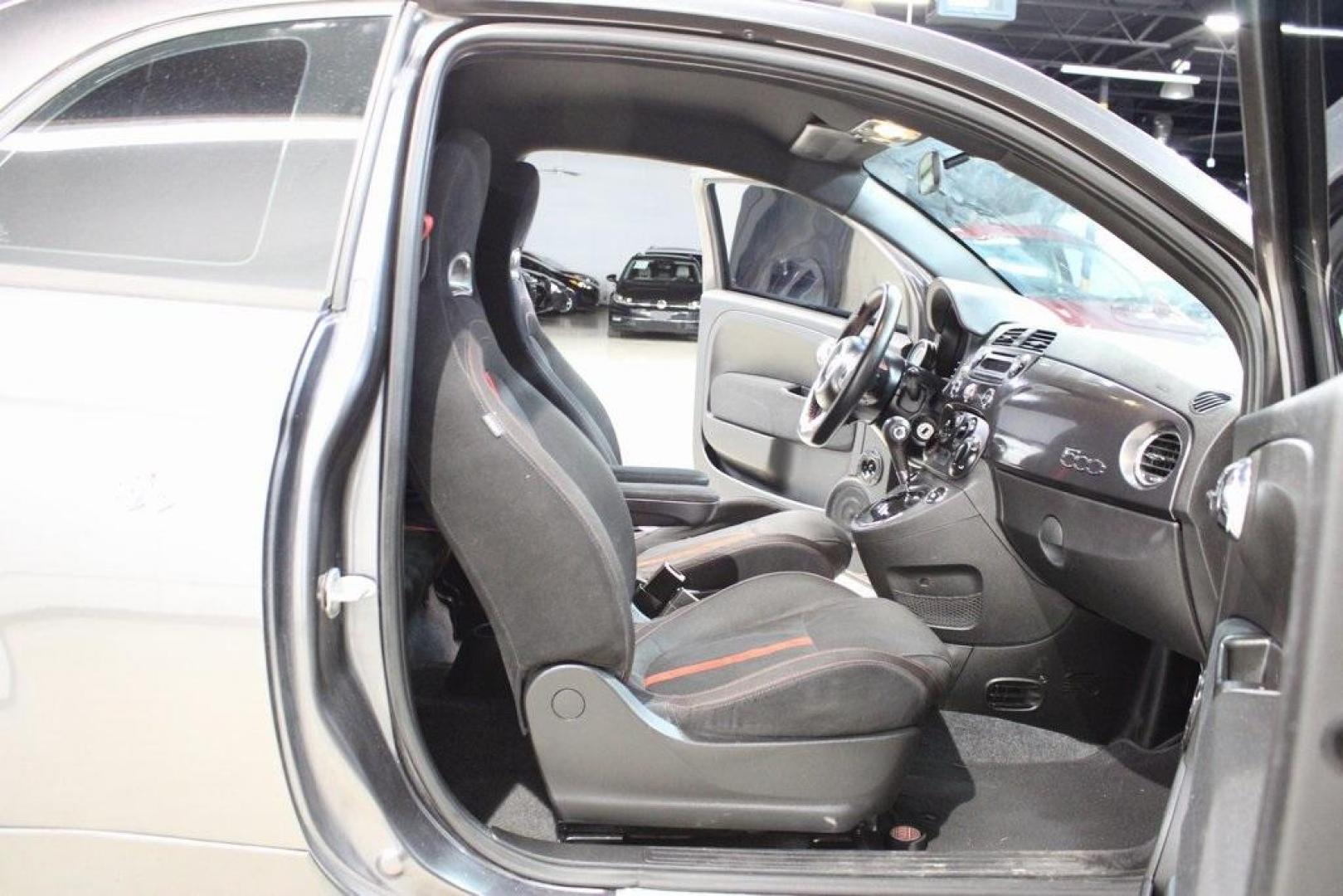 2015 Granito Lucente (Granite Crystal) /Black Fiat 500 Abarth (3C3CFFFH5FT) with an 1.4L I4 16V MultiAir Turbocharged engine, Automatic transmission, located at 15300 Midway Rd., Addison, TX, 75001, (972) 702-0011, 32.958321, -96.838074 - HOME OF THE NO HAGGLE PRICE - WHOLESALE PRICES TO THE PUBLIC!! 500 Abarth, 2D Hatchback, 1.4L I4 16V MultiAir Turbocharged, 6-Speed Automatic, FWD, Granito Lucente (Granite Crystal), Black Cloth.<br><br>Granito Lucente (Granite Crystal) 2015 Fiat 500 Abarth<br><br>24/32 City/Highway MPG<br><br>Award - Photo#14