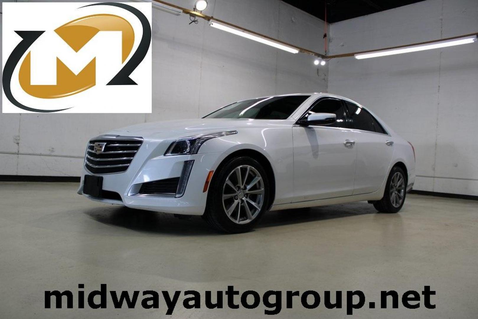 2019 Crystal White Tricoat /Light Platinum With Jet Black Accents Cadillac CTS 2.0L Turbo Luxury (1G6AR5SX9K0) with an 2.0L Turbo I4 DI DOHC VVT engine, Automatic transmission, located at 15300 Midway Rd., Addison, TX, 75001, (972) 702-0011, 32.958321, -96.838074 - Photo#0