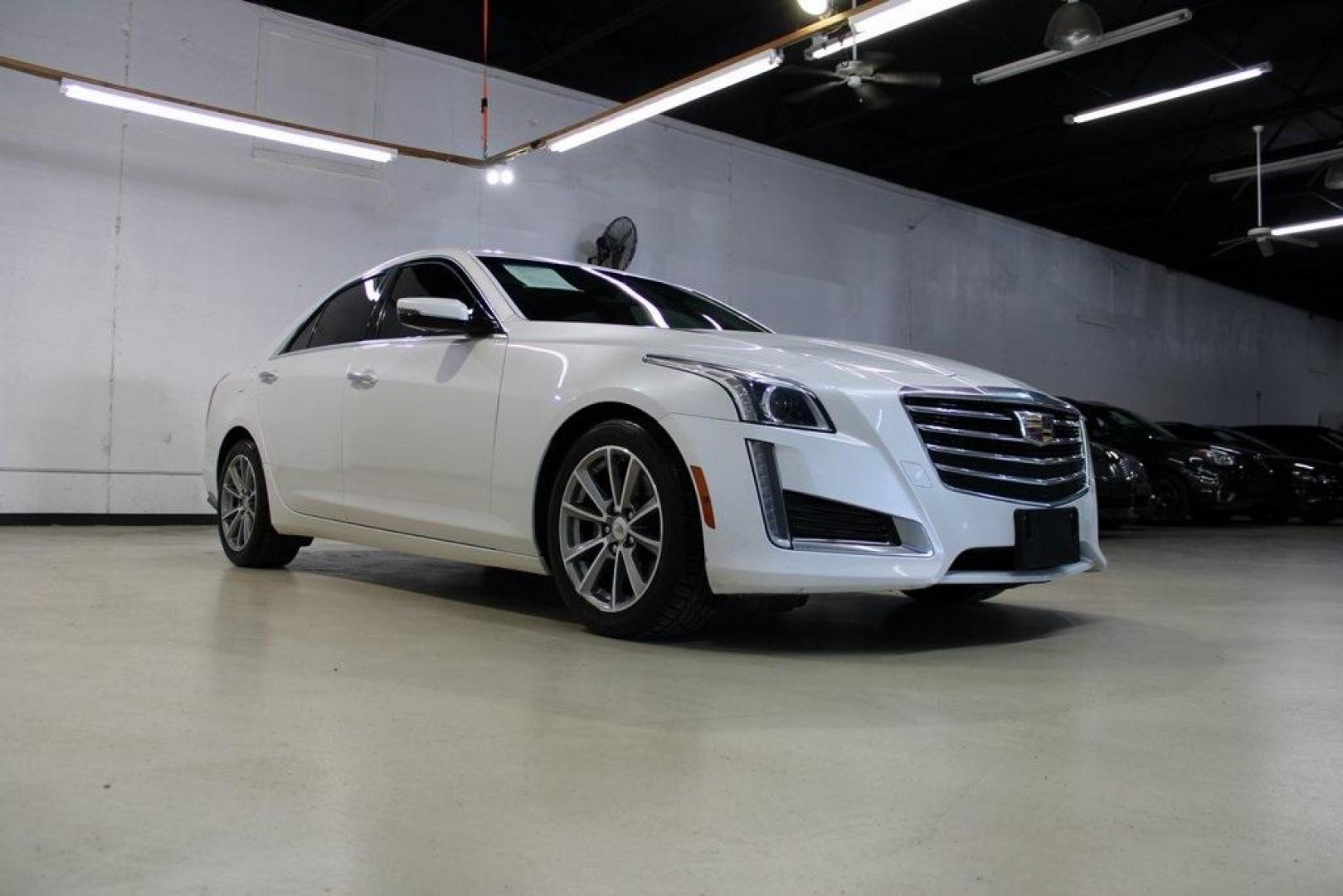 2019 Crystal White Tricoat /Light Platinum With Jet Black Accents Cadillac CTS 2.0L Turbo Luxury (1G6AR5SX9K0) with an 2.0L Turbo I4 DI DOHC VVT engine, Automatic transmission, located at 15300 Midway Rd., Addison, TX, 75001, (972) 702-0011, 32.958321, -96.838074 - Photo#1