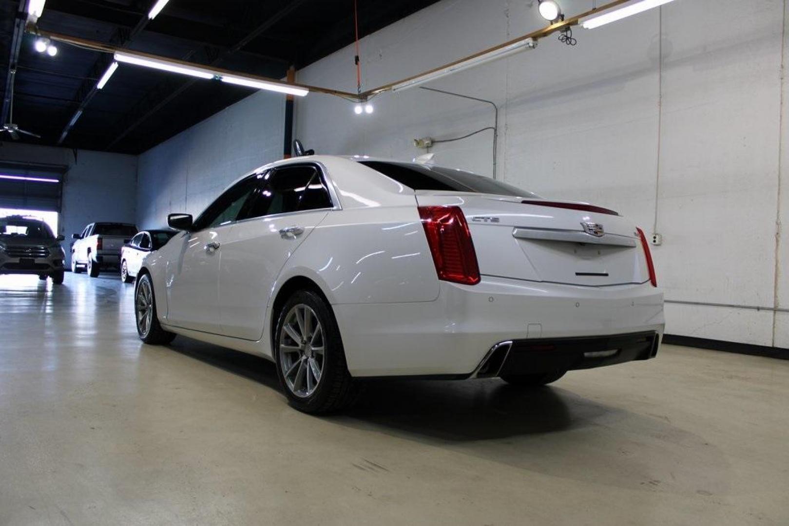 2019 Crystal White Tricoat /Light Platinum With Jet Black Accents Cadillac CTS 2.0L Turbo Luxury (1G6AR5SX9K0) with an 2.0L Turbo I4 DI DOHC VVT engine, Automatic transmission, located at 15300 Midway Rd., Addison, TX, 75001, (972) 702-0011, 32.958321, -96.838074 - Photo#3