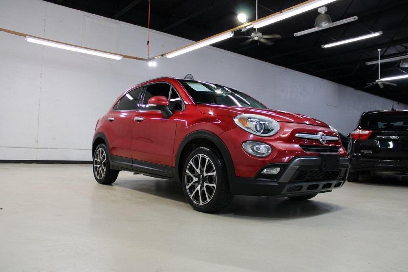 2018 Amore Red Metallic /Black Fiat 500X Trekking (ZFBCFXCB2JP) with an 2.4L I4 engine, Automatic transmission, located at 15300 Midway Rd., Addison, TX, 75001, (972) 702-0011, 32.958321, -96.838074 - Photo#1