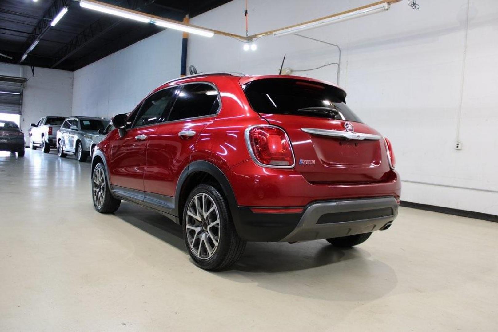 2018 Amore Red Metallic /Black Fiat 500X Trekking (ZFBCFXCB2JP) with an 2.4L I4 engine, Automatic transmission, located at 15300 Midway Rd., Addison, TX, 75001, (972) 702-0011, 32.958321, -96.838074 - Photo#3
