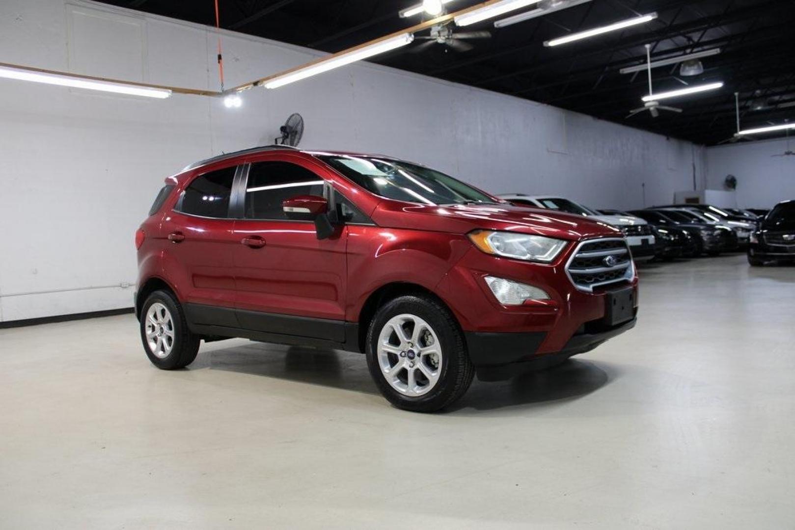2021 Ruby Red /Ebony Black Ford EcoSport SE (MAJ3S2GE7MC) with an EcoBoost 1.0L I3 GTDi DOHC Turbocharged VCT engine, Automatic transmission, located at 15300 Midway Rd., Addison, TX, 75001, (972) 702-0011, 32.958321, -96.838074 - Introducing the 2021 Ford EcoSport SE, now available at Midway Auto Group in Addison, Texas. This compact SUV offers a perfect blend of efficiency, versatility, and modern features, making it an ideal choice for both city commutes and weekend adventures.<br><br>Key Features:<br><br>Engine: 1.0L EcoB - Photo#6