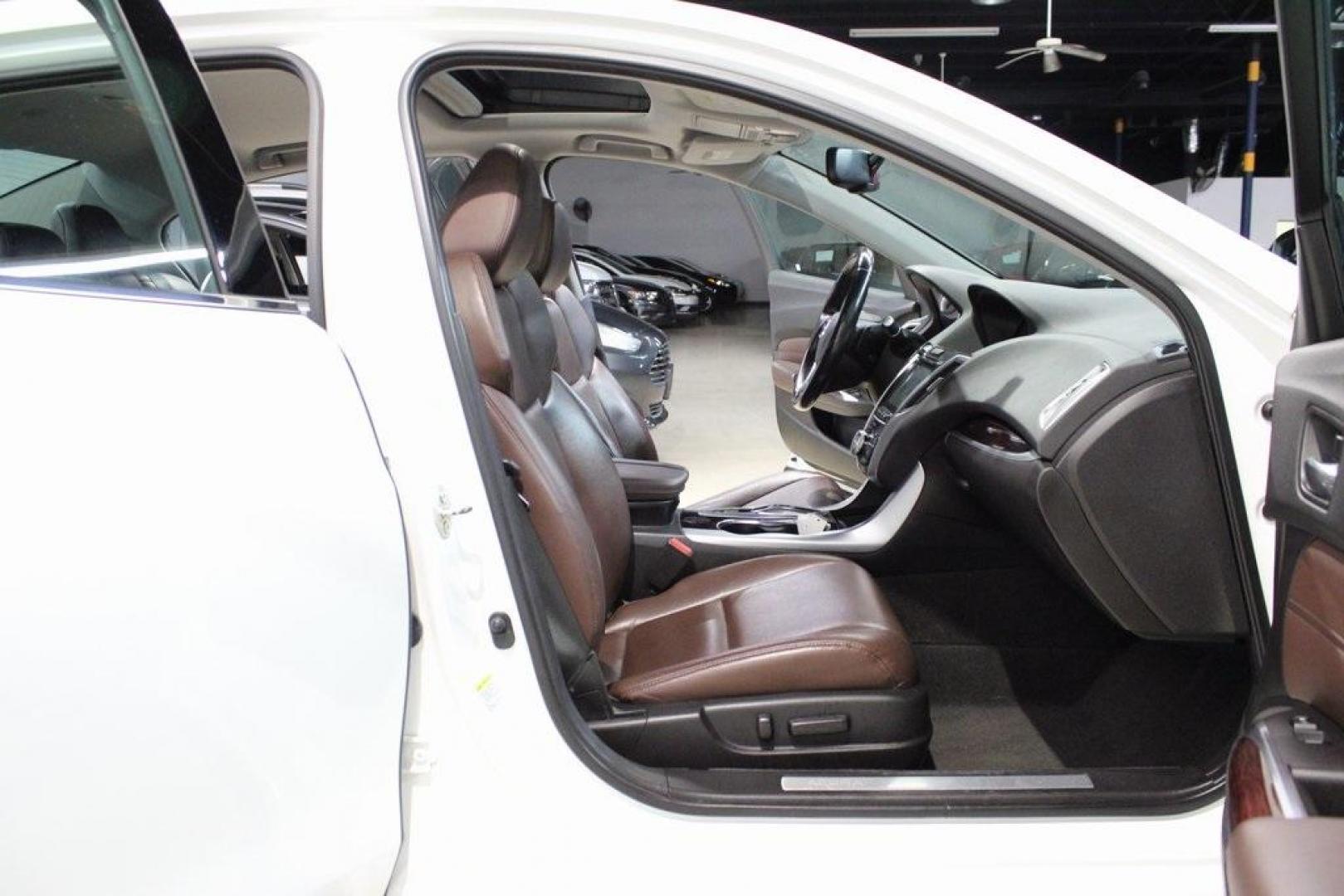 2015 Bellanova White Pearl Acura TLX V6 (19UUB2F33FA) with an 3.5L V6 SOHC VTEC 24V engine, Automatic transmission, located at 15300 Midway Rd., Addison, TX, 75001, (972) 702-0011, 32.958321, -96.838074 - Photo#14