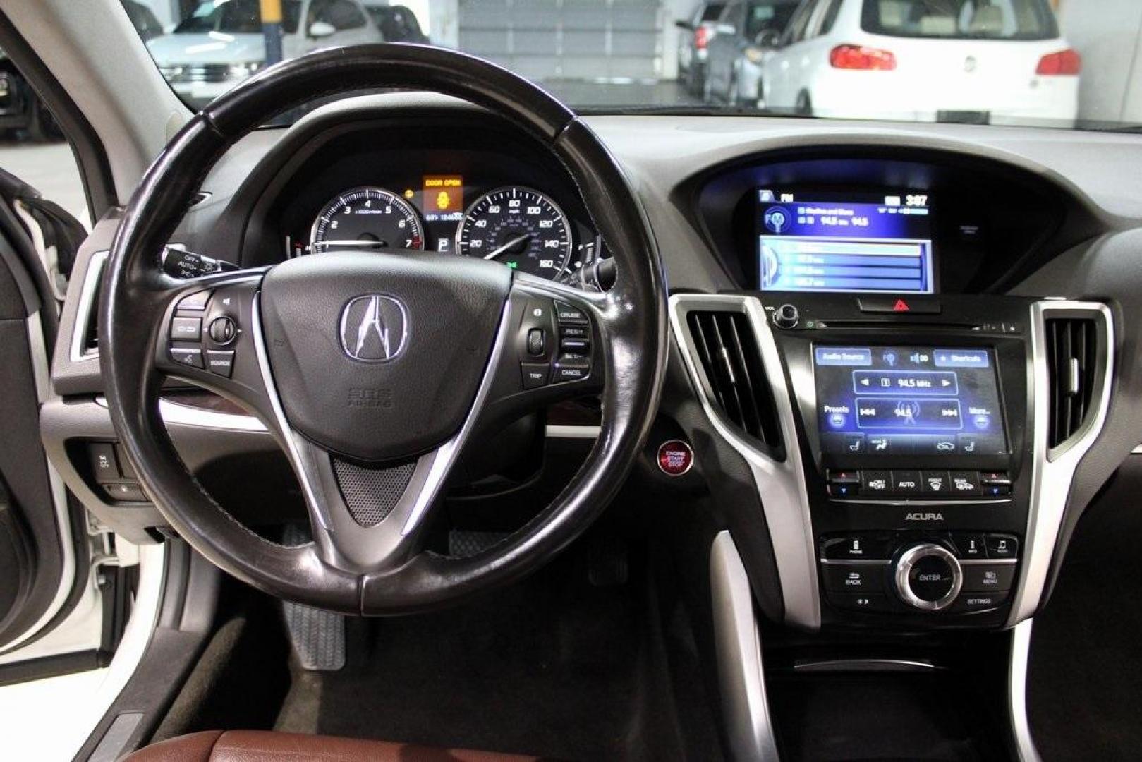 2015 Bellanova White Pearl Acura TLX V6 (19UUB2F33FA) with an 3.5L V6 SOHC VTEC 24V engine, Automatic transmission, located at 15300 Midway Rd., Addison, TX, 75001, (972) 702-0011, 32.958321, -96.838074 - Photo#17