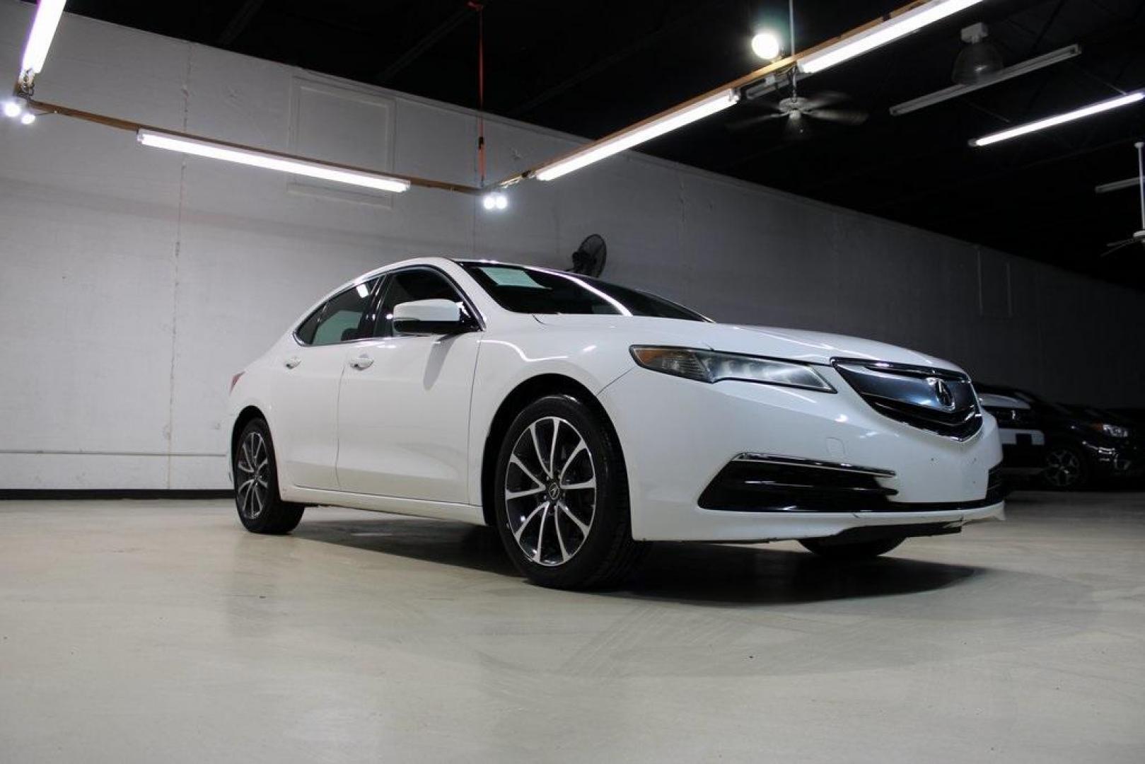 2015 Bellanova White Pearl Acura TLX V6 (19UUB2F33FA) with an 3.5L V6 SOHC VTEC 24V engine, Automatic transmission, located at 15300 Midway Rd., Addison, TX, 75001, (972) 702-0011, 32.958321, -96.838074 - Photo#1