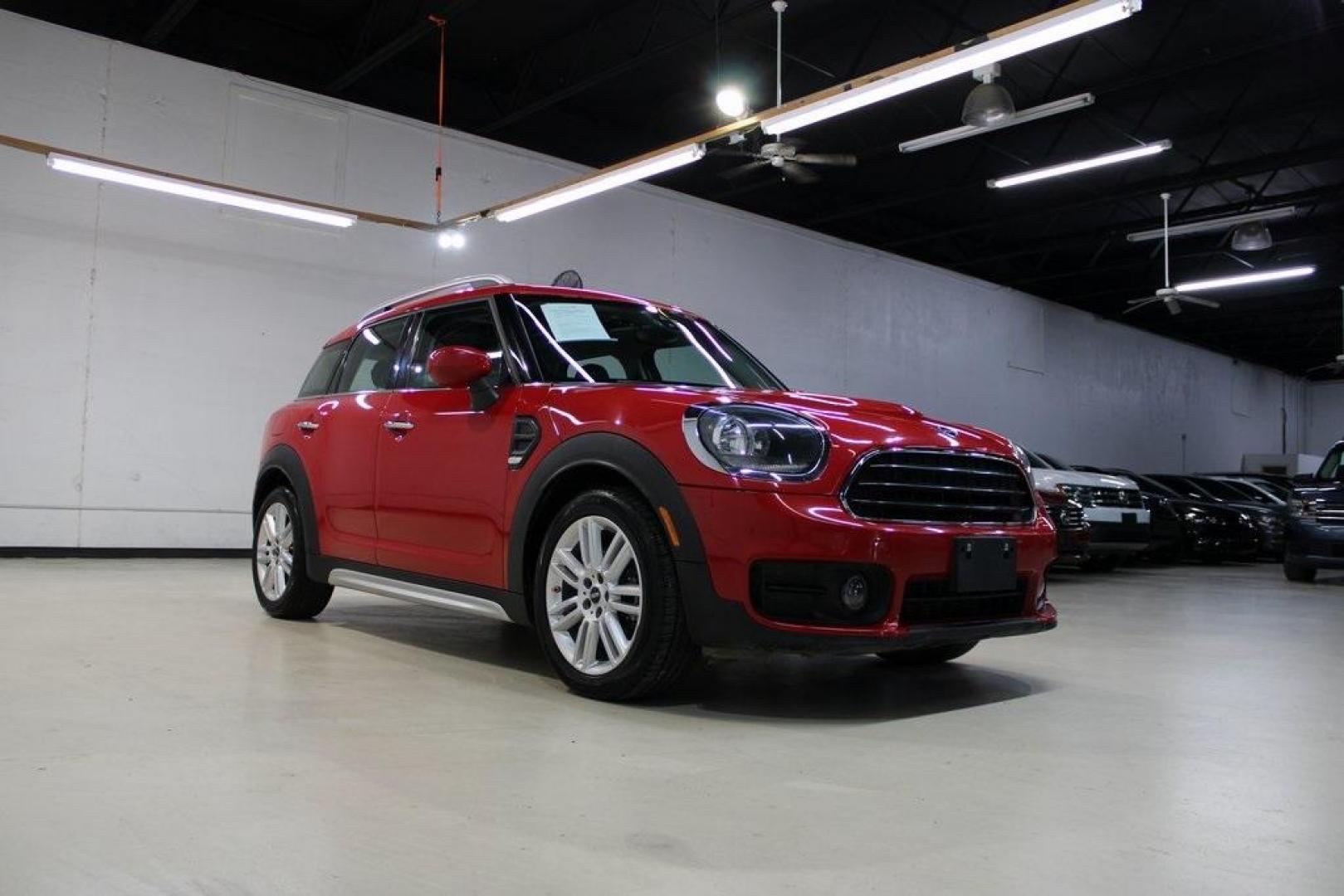 2020 Chili Red /Carbon Black MINI Cooper Countryman Classic (WMZYW3C07L3) with an 1.5L I-3 engine, Automatic transmission, located at 15300 Midway Rd., Addison, TX, 75001, (972) 702-0011, 32.958321, -96.838074 - Introducing the 2020 MINI Cooper S Countryman, now available at Midway Auto Group in Addison, Texas. This compact crossover seamlessly blends iconic MINI styling with modern performance and versatility, making it an ideal choice for both city commutes and weekend adventures.<br><br>Key Features:<br> - Photo#1