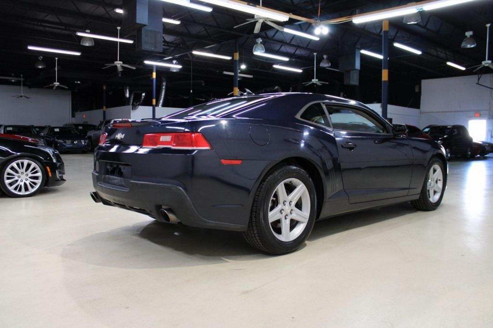2015 Blue Velvet Metallic /Gray Chevrolet Camaro 1LS (2G1FA1E32F9) with an 3.6L V6 DGI DOHC VVT engine, Manual transmission, located at 15300 Midway Rd., Addison, TX, 75001, (972) 702-0011, 32.958321, -96.838074 - Unleash your inner driver with the 2015 Chevrolet Camaro 1LS Coupe, now available at Midway Auto Group in Addison, Texas. This iconic muscle car combines classic design with modern performance, offering an exhilarating driving experience that's hard to match.<br><br>Key Features:<br><br>Engine: 3.6L - Photo#2