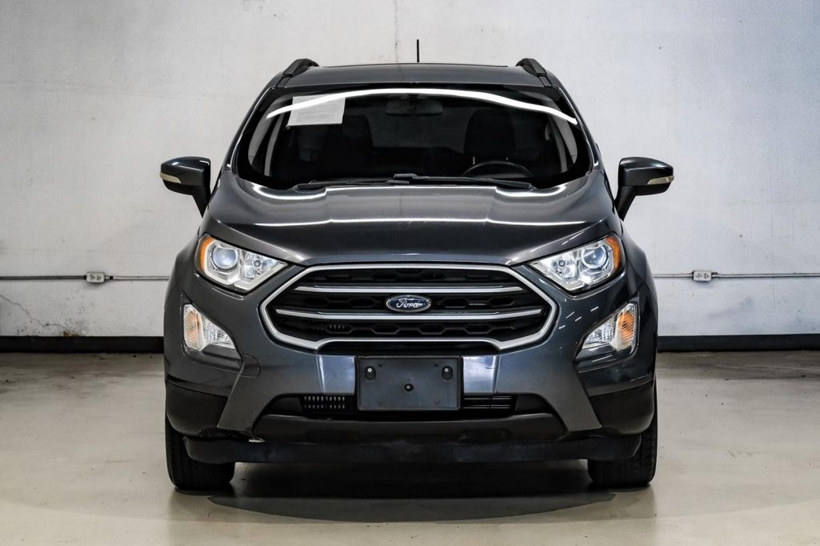 2019 Smoke Metallic /Black Ford EcoSport SE (MAJ3S2GE4KC) with an EcoBoost 1.0L I3 GTDi DOHC Turbocharged VCT engine, Automatic transmission, located at 15300 Midway Rd., Addison, TX, 75001, (972) 702-0011, 32.958321, -96.838074- Photo#7