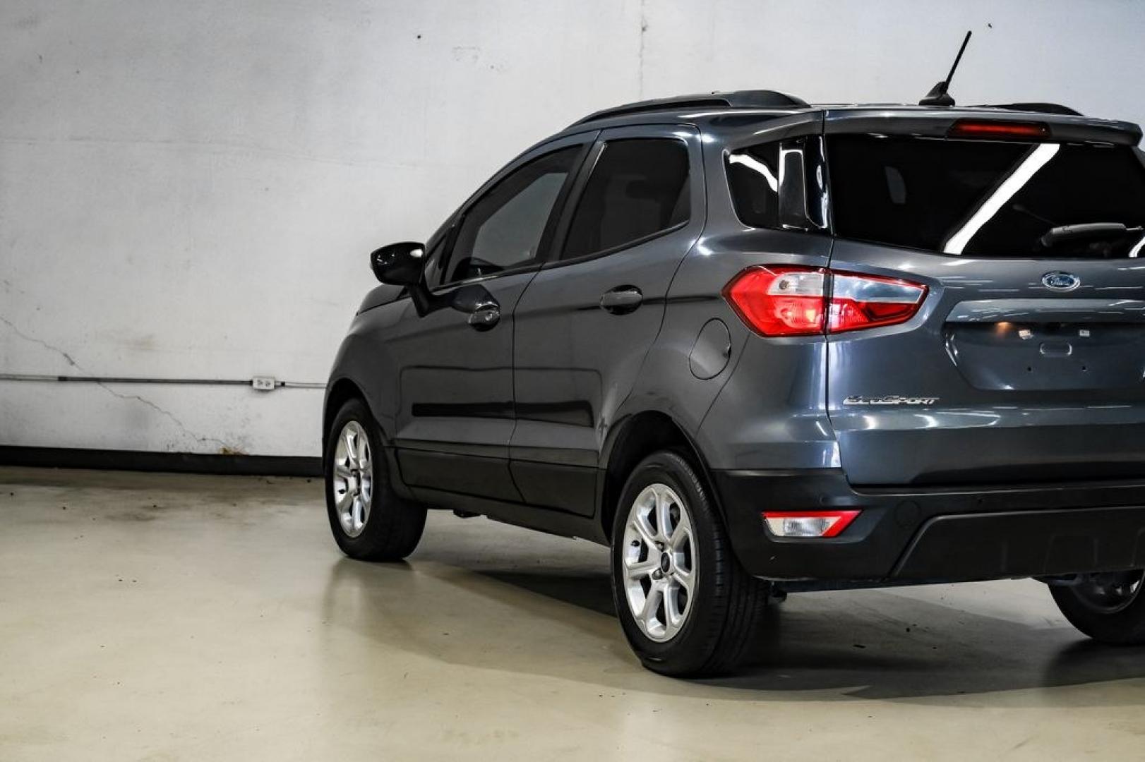 2019 Smoke Metallic /Black Ford EcoSport SE (MAJ3S2GE4KC) with an EcoBoost 1.0L I3 GTDi DOHC Turbocharged VCT engine, Automatic transmission, located at 15300 Midway Rd., Addison, TX, 75001, (972) 702-0011, 32.958321, -96.838074- Photo#13