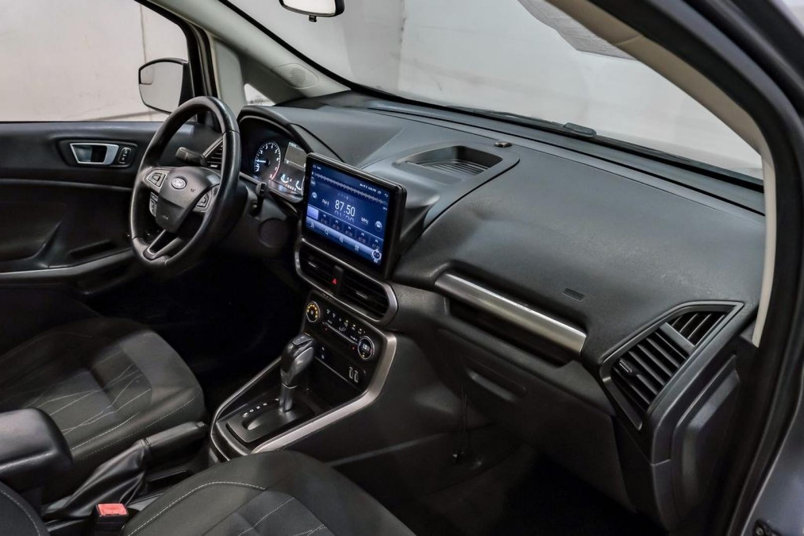 2019 Smoke Metallic /Black Ford EcoSport SE (MAJ3S2GE4KC) with an EcoBoost 1.0L I3 GTDi DOHC Turbocharged VCT engine, Automatic transmission, located at 15300 Midway Rd., Addison, TX, 75001, (972) 702-0011, 32.958321, -96.838074- Photo#18