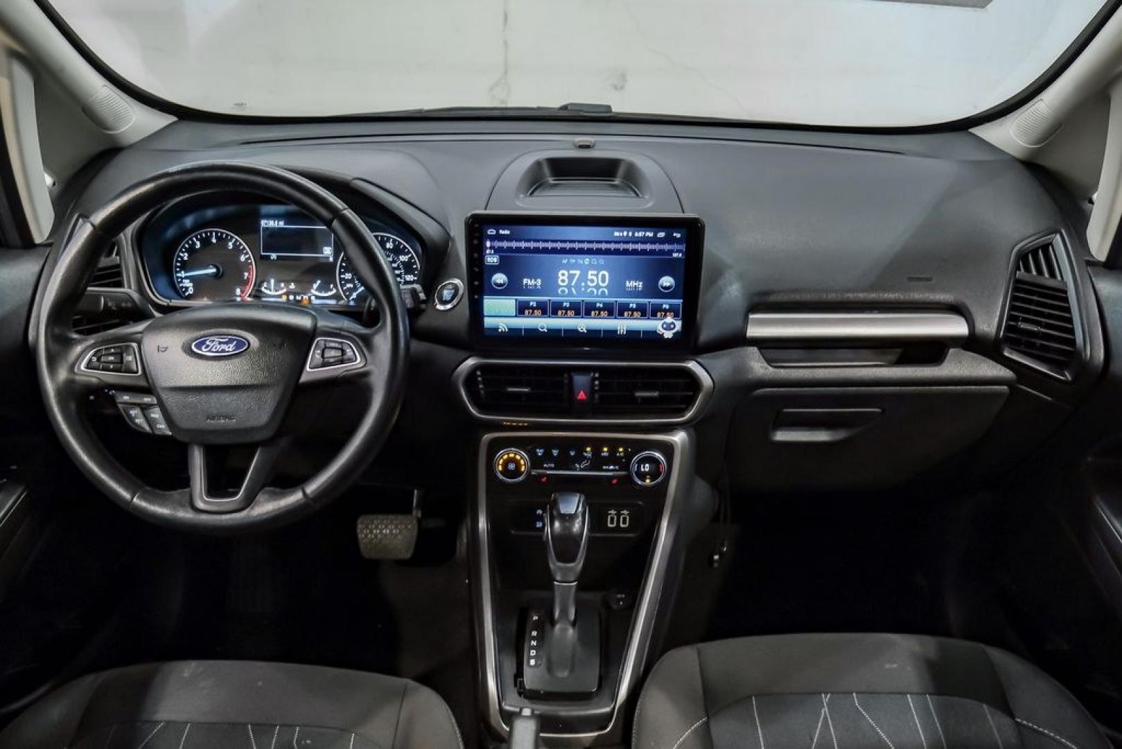2019 Smoke Metallic /Black Ford EcoSport SE (MAJ3S2GE4KC) with an EcoBoost 1.0L I3 GTDi DOHC Turbocharged VCT engine, Automatic transmission, located at 15300 Midway Rd., Addison, TX, 75001, (972) 702-0011, 32.958321, -96.838074- Photo#19