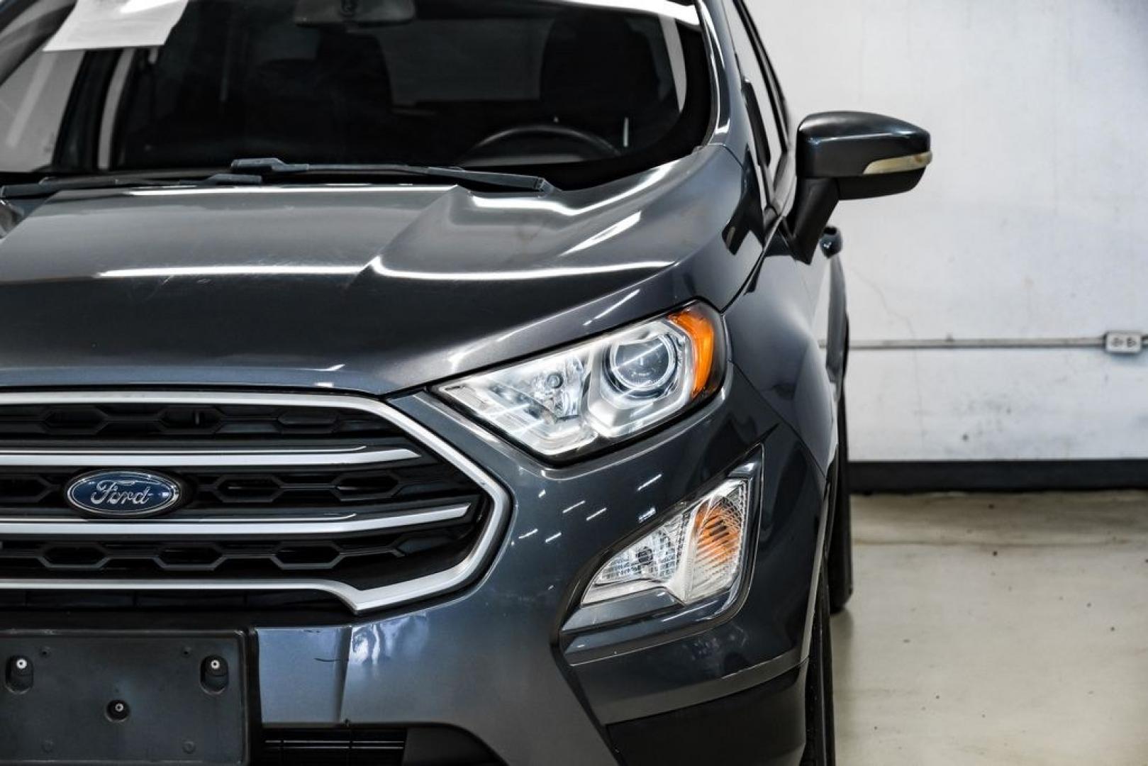 2019 Smoke Metallic /Black Ford EcoSport SE (MAJ3S2GE4KC) with an EcoBoost 1.0L I3 GTDi DOHC Turbocharged VCT engine, Automatic transmission, located at 15300 Midway Rd., Addison, TX, 75001, (972) 702-0011, 32.958321, -96.838074- Photo#46