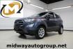 2019 Smoke /Ebony Black Ford EcoSport SE (MAJ3S2GE4KC) with an EcoBoost 1.0L I3 GTDi DOHC Turbocharged VCT engine, Automatic transmission, located at 15300 Midway Rd., Addison, TX, 75001, (972) 702-0011, 32.958321, -96.838074 - HOME OF THE NO HAGGLE PRICE - WHOLESALE PRICES TO THE PUBLIC!!<br><br>Smoke 2019 Ford EcoSport SE<br><br>27/29 City/Highway MPG<br><br><br>At Midway Auto Group, we strive to provide you with the best quality vehicles for the lowest possible price, and this 2019 Ford EcoSport is no exception,We finan - Photo#0