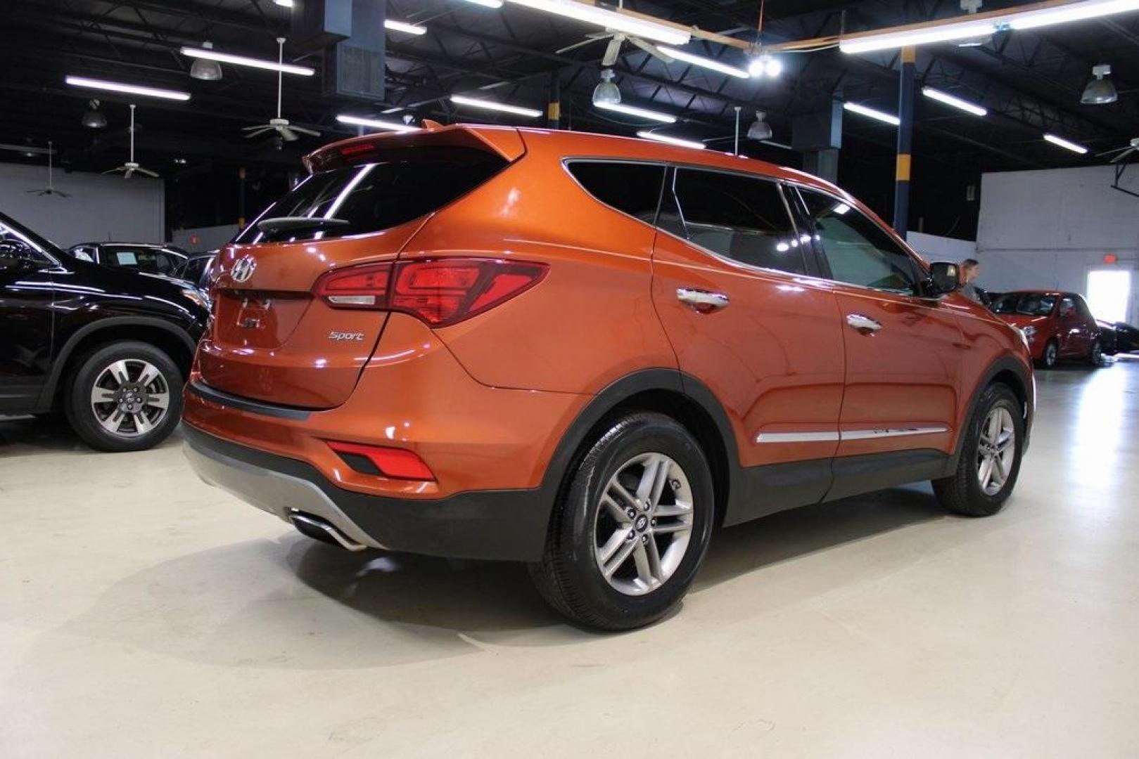 2017 Canyon Copper /Beige Hyundai Santa Fe Sport 2.4 Base (5XYZT3LB1HG) with an 2.4L I4 DGI DOHC 16V engine, Automatic transmission, located at 15300 Midway Rd., Addison, TX, 75001, (972) 702-0011, 32.958321, -96.838074 - Photo#2