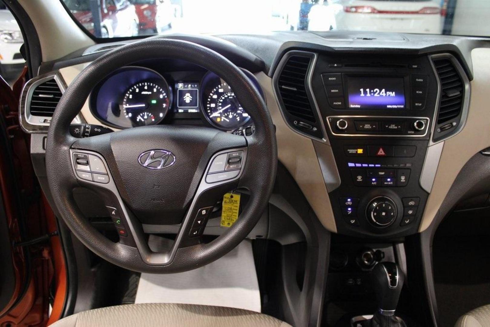 2017 Canyon Copper /Beige Hyundai Santa Fe Sport 2.4 Base (5XYZT3LB1HG) with an 2.4L I4 DGI DOHC 16V engine, Automatic transmission, located at 15300 Midway Rd., Addison, TX, 75001, (972) 702-0011, 32.958321, -96.838074 - Photo#17
