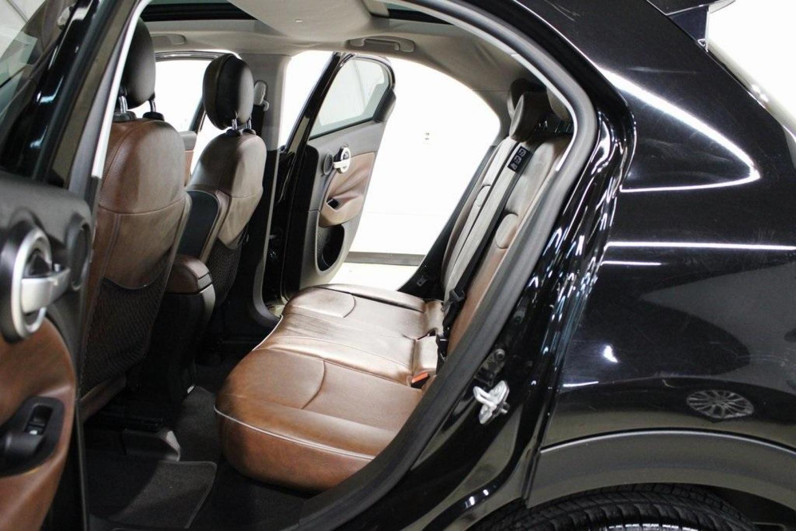 2016 Nero Cinema (Black Clear Coat) /Brown Fiat 500X Lounge (ZFBCFXDT8GP) with an 2.4L I4 MultiAir engine, Automatic transmission, located at 15300 Midway Rd., Addison, TX, 75001, (972) 702-0011, 32.958321, -96.838074 - Midway Auto Group in Addison, TX, is excited to offer this 2016 Fiat 500X Easy, a stylish and versatile subcompact crossover SUV that combines Italian design with practical functionality.<br><br>Key Features:<br><br>Engine and Performance: Equipped with a 2.4-liter Tigershark MultiAir 2 inline-4 e - Photo#17
