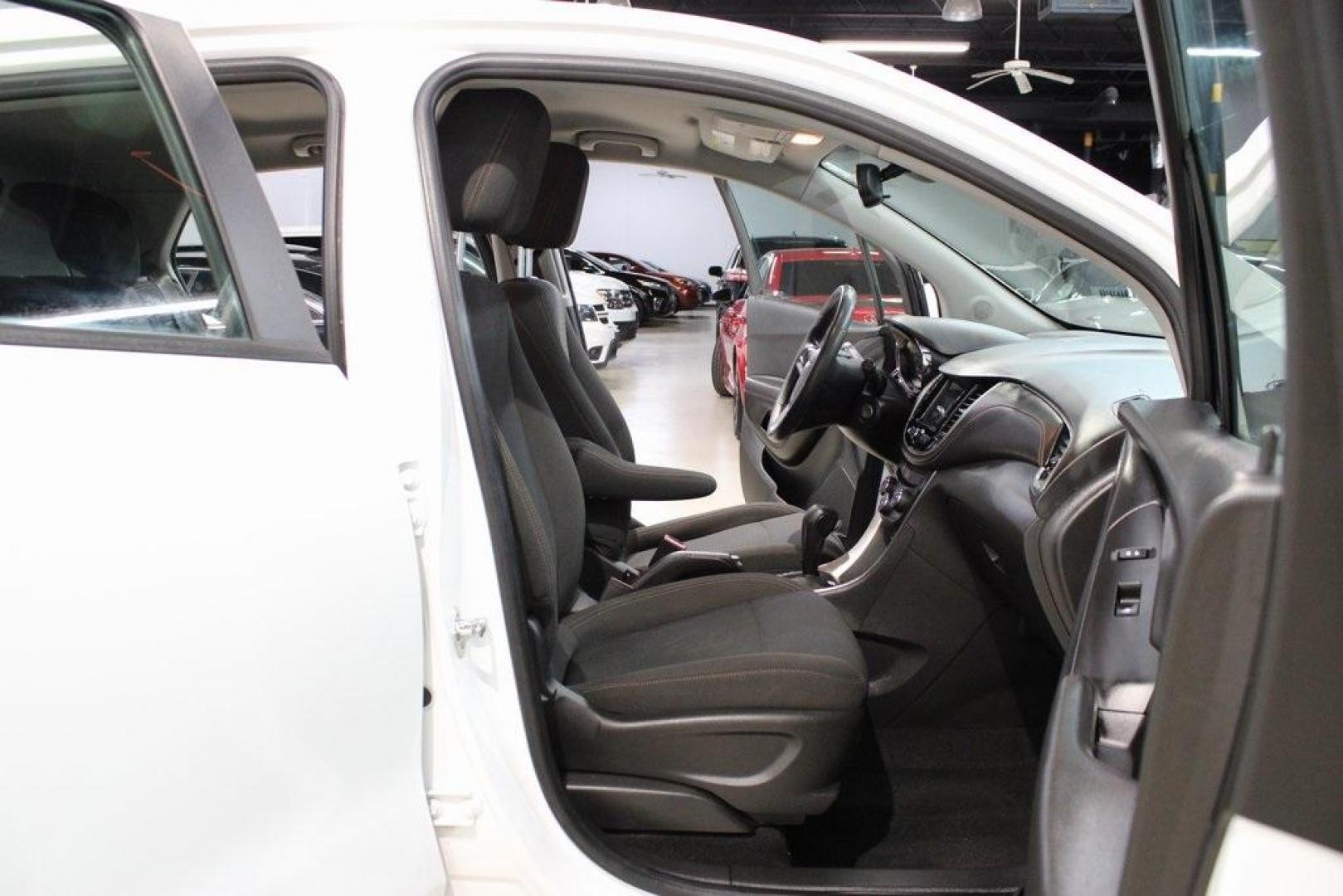 2018 Summit White /Black Chevrolet Trax LS (KL7CJNSB5JB) with an ECOTEC 1.4L I4 SMPI DOHC Turbocharged VVT engine, Automatic transmission, located at 15300 Midway Rd., Addison, TX, 75001, (972) 702-0011, 32.958321, -96.838074 - Photo#14