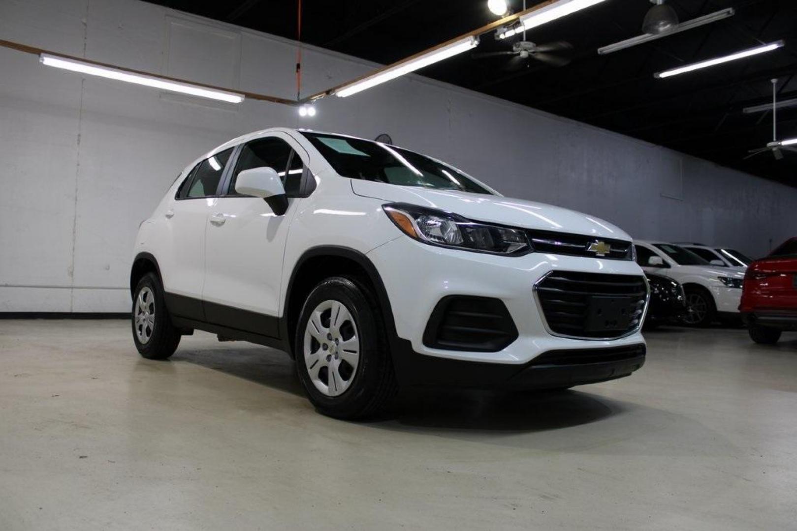 2018 Summit White /Black Chevrolet Trax LS (KL7CJNSB5JB) with an ECOTEC 1.4L I4 SMPI DOHC Turbocharged VVT engine, Automatic transmission, located at 15300 Midway Rd., Addison, TX, 75001, (972) 702-0011, 32.958321, -96.838074 - Photo#1