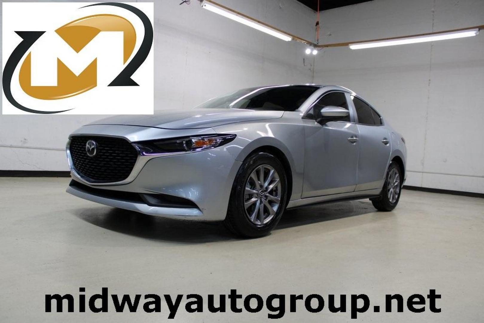 2021 Sonic Silver Metallic /Black Mazda Mazda3 2.0 (3MZBPAA73MM) with an I4 engine, Automatic transmission, located at 15300 Midway Rd., Addison, TX, 75001, (972) 702-0011, 32.958321, -96.838074 - Introducing the 2021 Mazda3 2.5 S Sedan, now available at Midway Auto Group in Addison, Texas. This compact sedan seamlessly blends performance, efficiency, and advanced technology, offering a driving experience that's both exhilarating and practical.<br><br>Key Features:<br><br>Engine: 2.5-liter Sk - Photo#0