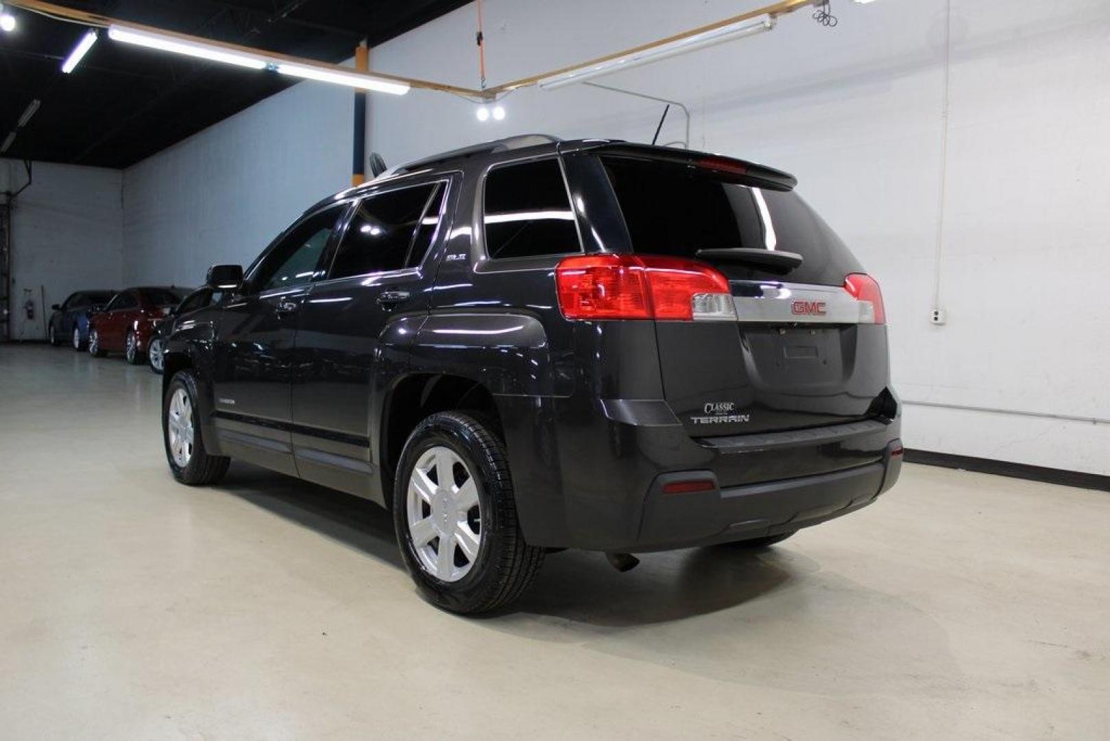 2015 Iridium Metallic /Jet Black GMC Terrain SLE-2 (2GKALREK9F6) with an 2.4L 4-Cylinder SIDI DOHC VVT engine, Automatic transmission, located at 15300 Midway Rd., Addison, TX, 75001, (972) 702-0011, 32.958321, -96.838074 - Introducing the 2015 GMC Terrain SLE-2, now available at Midway Auto Group in Addison, Texas. This versatile SUV has 116,129 miles on the odometer and is priced at $7,950. <br>Autolist<br>+6<br>midwayautogroup.net<br>+6<br>AutosToday<br>+6<br>CarGurus<br>+3<br>midwayautogroup.net<br>+3<br>midwayauto - Photo#3