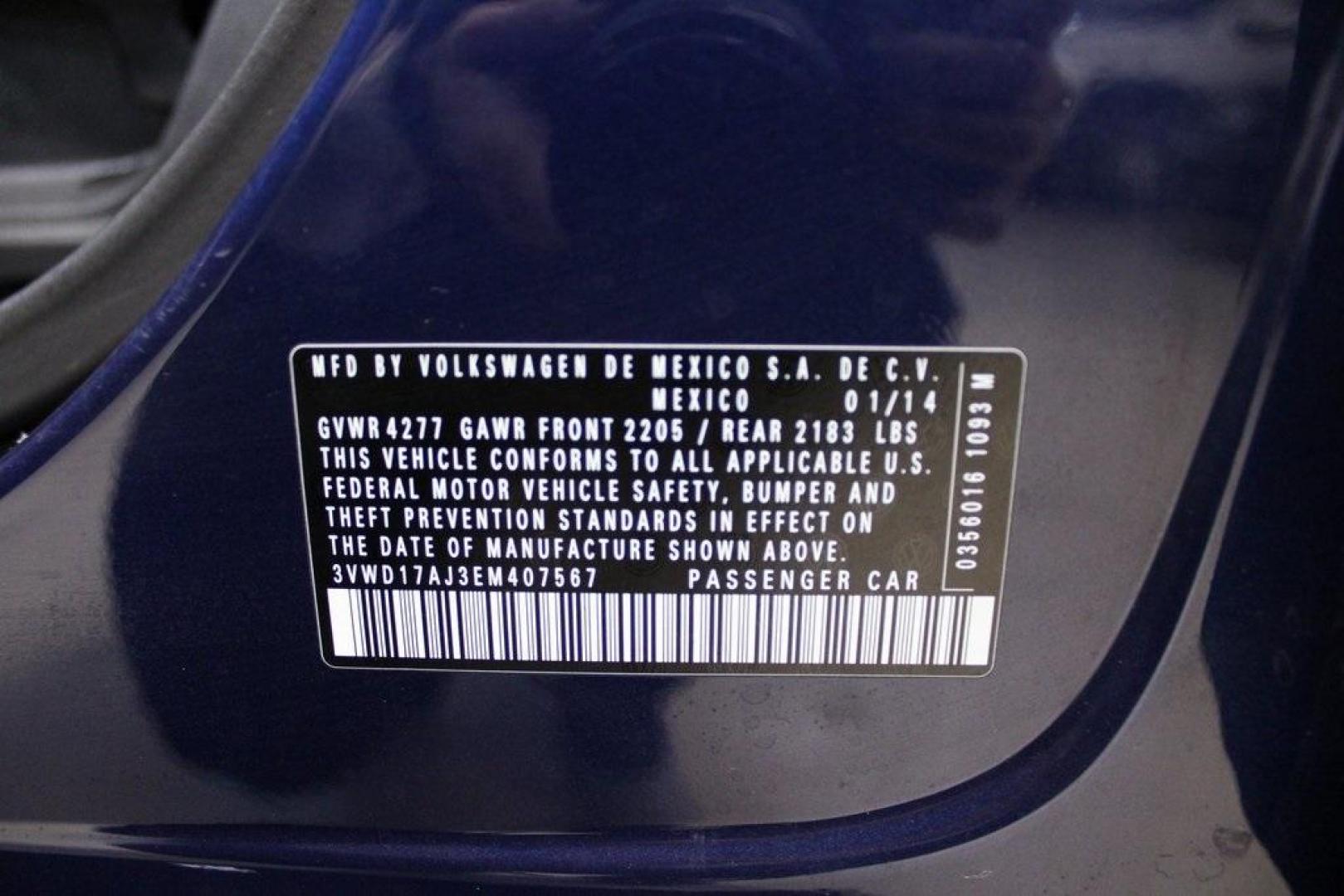 2014 Volkswagen Jetta 1.8T SE (3VWD17AJ3EM) with an 1.8L I4 DOHC engine, Automatic transmission, located at 15300 Midway Rd., Addison, TX, 75001, (972) 702-0011, 32.958321, -96.838074 - Photo#24