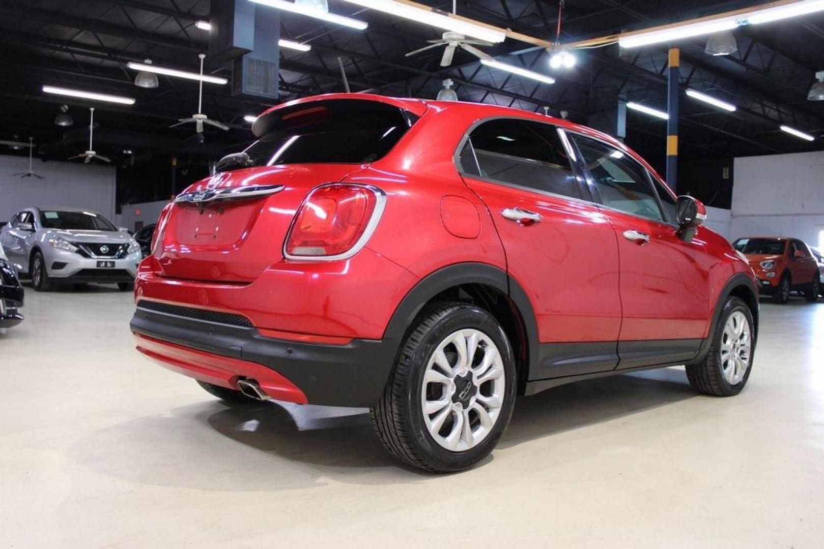 2016 Rosso Amore (Red Tri-Coat) /Black/Red Fiat 500X Easy (ZFBCFXBT3GP) with an 2.4L I4 MultiAir engine, Automatic transmission, located at 15300 Midway Rd., Addison, TX, 75001, (972) 702-0011, 32.958321, -96.838074 - Introducing the 2016 Fiat 500X Easy, now available at Midway Auto Group in Addison, Texas. With 83,093 miles on the odometer and priced at $8,950, this compact crossover combines Italian flair with practical functionality. <br><br>Key Features:<br><br>Engine: 1.4L MultiAir Turbocharged I4<br><br>Tra - Photo#2