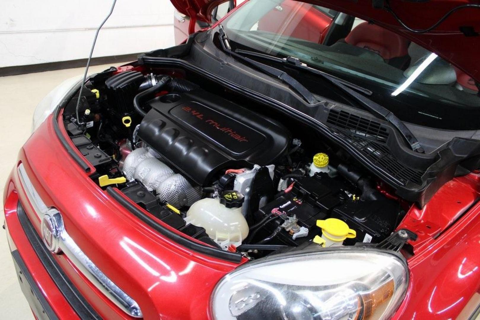 2016 Rosso Amore (Red Tri-Coat) /Black/Red Fiat 500X Easy (ZFBCFXBT3GP) with an 2.4L I4 MultiAir engine, Automatic transmission, located at 15300 Midway Rd., Addison, TX, 75001, (972) 702-0011, 32.958321, -96.838074 - Introducing the 2016 Fiat 500X Easy, now available at Midway Auto Group in Addison, Texas. With 83,093 miles on the odometer and priced at $8,950, this compact crossover combines Italian flair with practical functionality. <br><br>Key Features:<br><br>Engine: 1.4L MultiAir Turbocharged I4<br><br>Tra - Photo#31