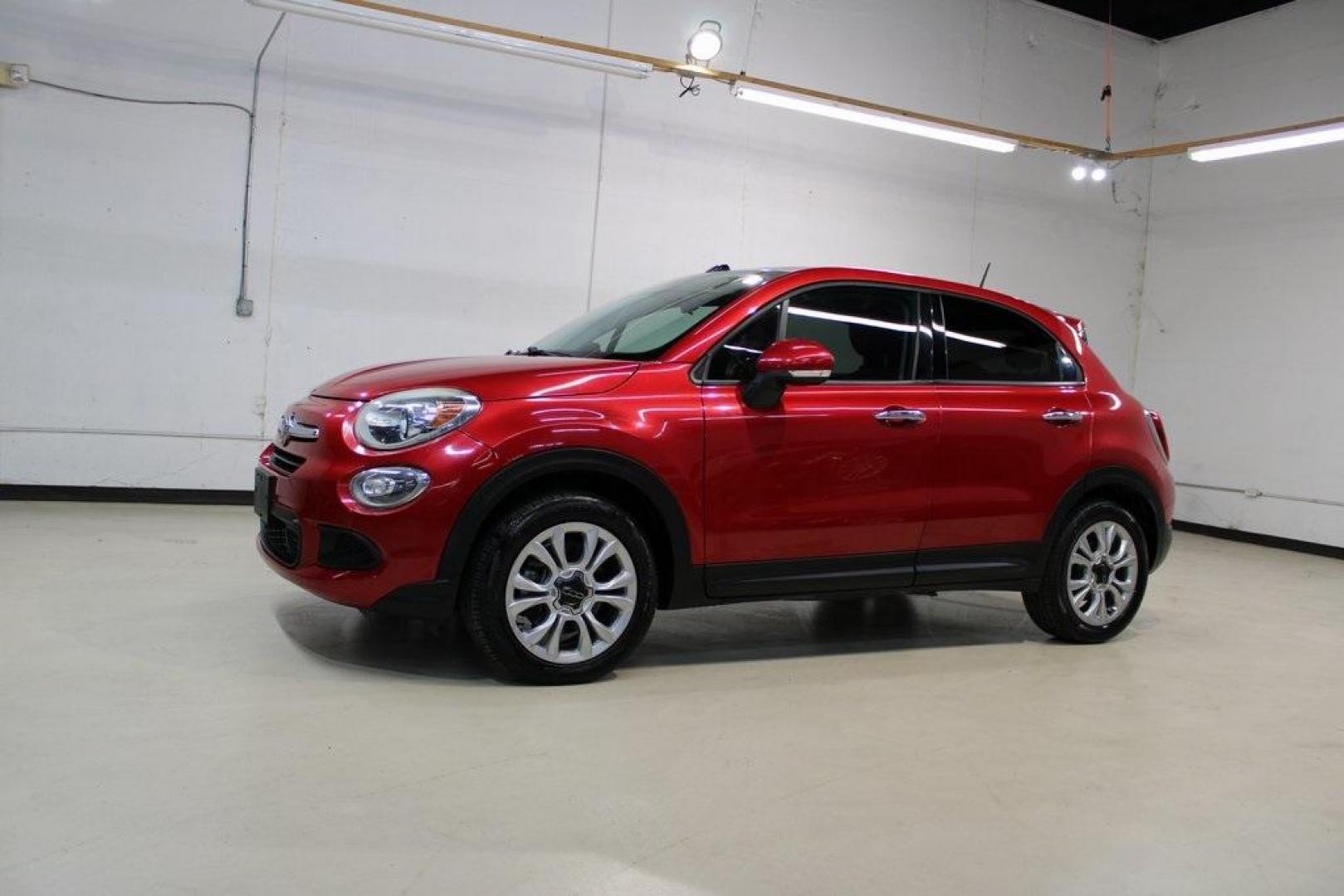 2016 Rosso Amore (Red Tri-Coat) /Black/Red Fiat 500X Easy (ZFBCFXBT3GP) with an 2.4L I4 MultiAir engine, Automatic transmission, located at 15300 Midway Rd., Addison, TX, 75001, (972) 702-0011, 32.958321, -96.838074 - Introducing the 2016 Fiat 500X Easy, now available at Midway Auto Group in Addison, Texas. With 83,093 miles on the odometer and priced at $8,950, this compact crossover combines Italian flair with practical functionality. <br><br>Key Features:<br><br>Engine: 1.4L MultiAir Turbocharged I4<br><br>Tra - Photo#4