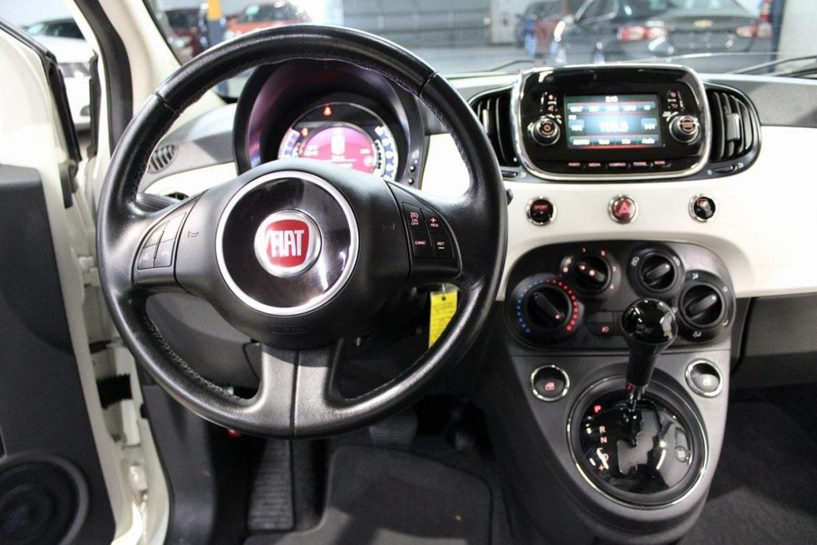 2017 Bianco (White) /Nero (Black) Fiat 500 Pop (3C3CFFKR1HT) with an 1.4L I4 16V MultiAir engine, Automatic transmission, located at 15300 Midway Rd., Addison, TX, 75001, (972) 702-0011, 32.958321, -96.838074 - Discover the charm and efficiency of the 2017 Fiat 500 Pop, now available at Midway Auto Group in Addison, Texas. With 68,490 miles on the odometer, this stylish 2-door hatchback offers an engaging driving experience complemented by impressive fuel economy, achieving 27 MPG in the city and 33 MPG on - Photo#16