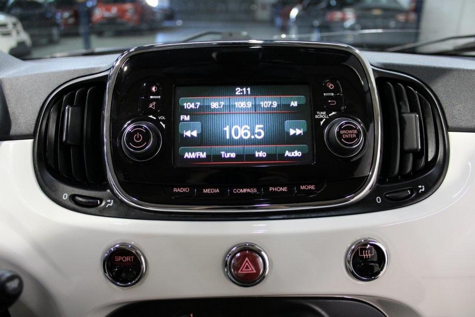 2017 Bianco (White) /Nero (Black) Fiat 500 Pop (3C3CFFKR1HT) with an 1.4L I4 16V MultiAir engine, Automatic transmission, located at 15300 Midway Rd., Addison, TX, 75001, (972) 702-0011, 32.958321, -96.838074 - Discover the charm and efficiency of the 2017 Fiat 500 Pop, now available at Midway Auto Group in Addison, Texas. With 68,490 miles on the odometer, this stylish 2-door hatchback offers an engaging driving experience complemented by impressive fuel economy, achieving 27 MPG in the city and 33 MPG on - Photo#18