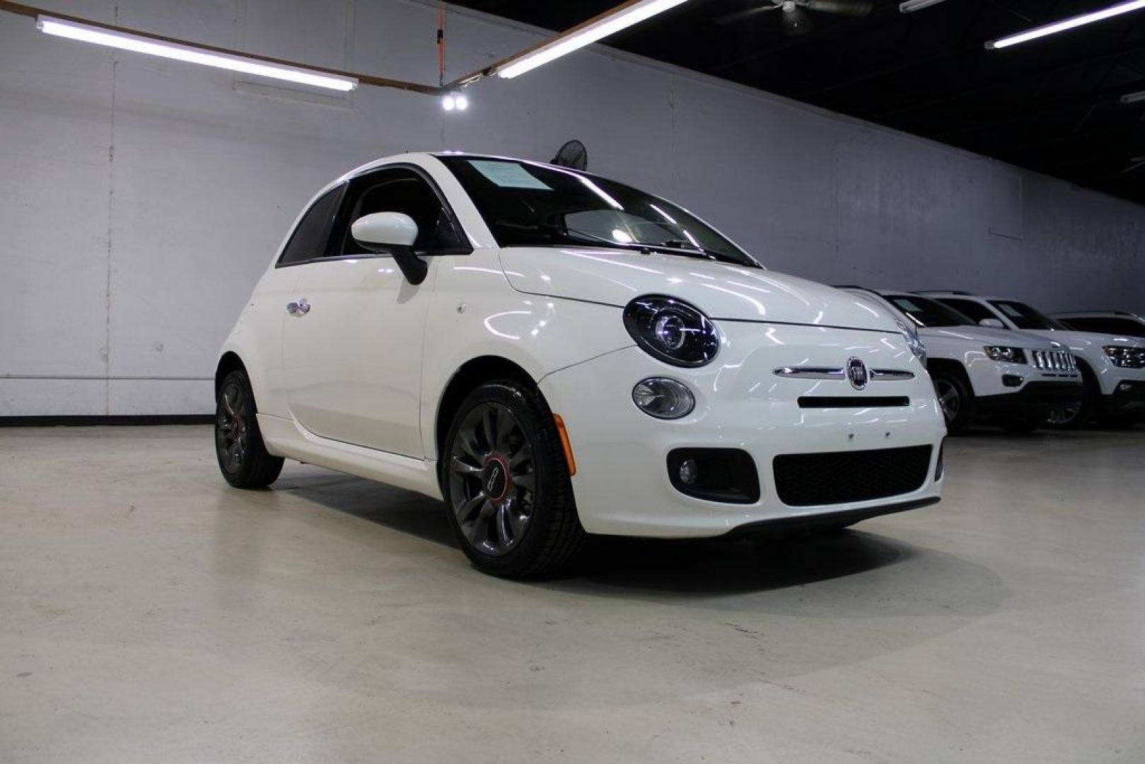 2017 Bianco (White) /Nero (Black) Fiat 500 Pop (3C3CFFKR1HT) with an 1.4L I4 16V MultiAir engine, Automatic transmission, located at 15300 Midway Rd., Addison, TX, 75001, (972) 702-0011, 32.958321, -96.838074 - Discover the charm and efficiency of the 2017 Fiat 500 Pop, now available at Midway Auto Group in Addison, Texas. With 68,490 miles on the odometer, this stylish 2-door hatchback offers an engaging driving experience complemented by impressive fuel economy, achieving 27 MPG in the city and 33 MPG on - Photo#1
