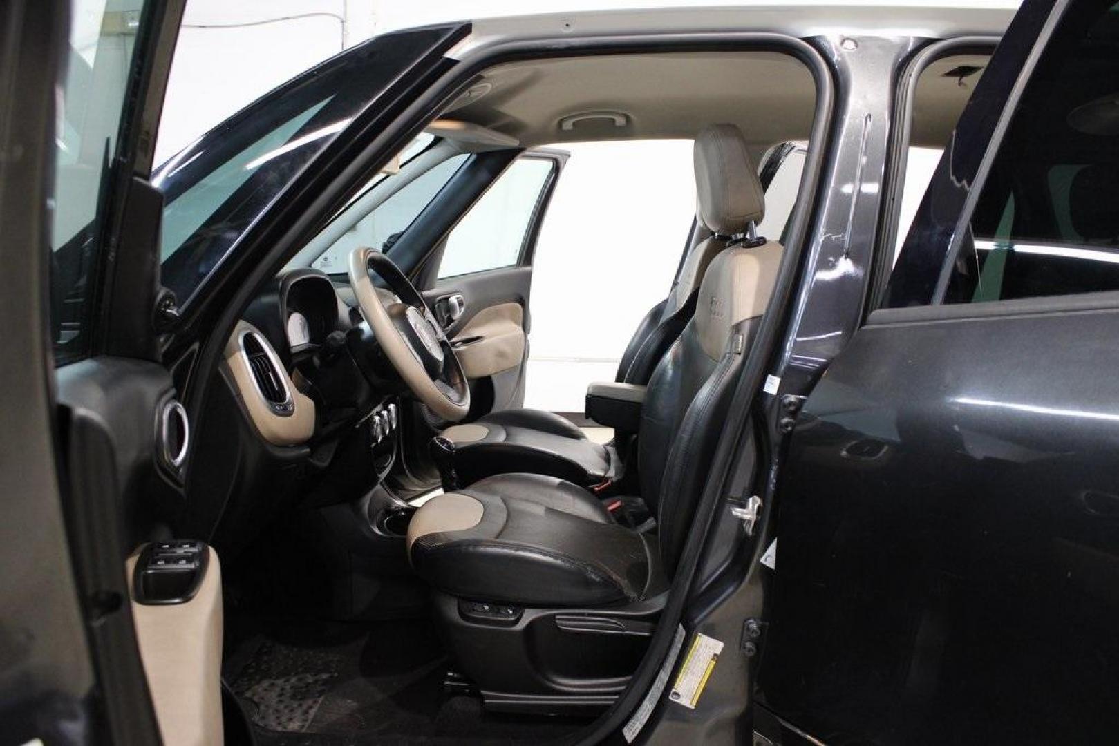 2015 Grigio Scuro (Gray Metallic) /Black Fiat 500L Lounge (ZFBCFACH8FZ) with an 1.4L I4 16V MultiAir Turbocharged engine, Automatic transmission, located at 15300 Midway Rd., Addison, TX, 75001, (972) 702-0011, 32.958321, -96.838074 - Introducing the 2015 Fiat 500L, now available at Midway Auto Group in Addison, Texas. This compact yet spacious vehicle offers a unique blend of Italian design and practicality, making it an excellent choice for those seeking style and versatility.<br>VinInspect<br><br>Key Features:<br><br>Engine: 1 - Photo#9