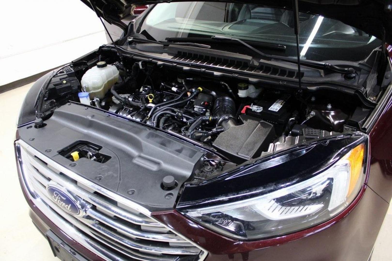 2020 Burgundy /Ebony Ford Edge SEL (2FMPK4J93LB) with an EcoBoost 2.0L I4 GTDi DOHC Turbocharged VCT engine, Automatic transmission, located at 15300 Midway Rd., Addison, TX, 75001, (972) 702-0011, 32.958321, -96.838074 - HOME OF THE NO HAGGLE PRICE - WHOLESALE PRICES TO THE PUBLIC!! Priced below KBB Fair Purchase Price!<br><br>Burgundy 2020 Ford Edge SEL<br><br>Recent Arrival! 21/28 City/Highway MPG<br><br><br>At Midway Auto Group, we strive to provide you with the best quality vehicles for the lowest possible price - Photo#29