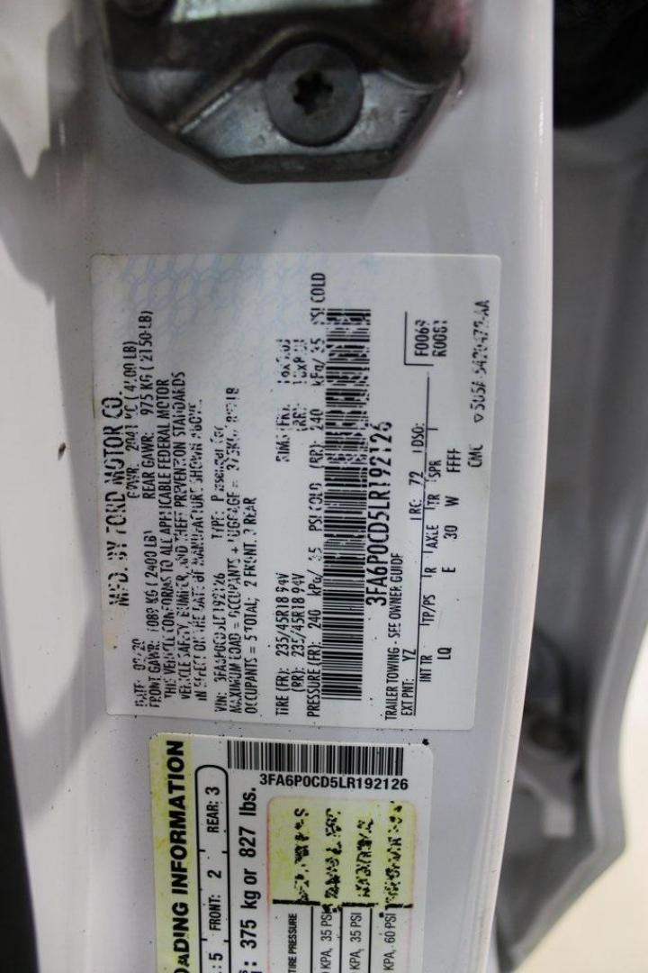 2020 Oxford White /Medium Light Stone Ford Fusion SEL (3FA6P0CD5LR) with an 1.5L EcoBoost engine, Automatic transmission, located at 15300 Midway Rd., Addison, TX, 75001, (972) 702-0011, 32.958321, -96.838074 - Introducing the 2020 Ford Fusion SE, now available at Midway Auto Group in Addison, Texas. This midsize sedan offers a harmonious blend of performance, comfort, and advanced technology, making it an ideal choice for discerning drivers seeking both style and substance.<br><br>Key Specifications:<br>< - Photo#28