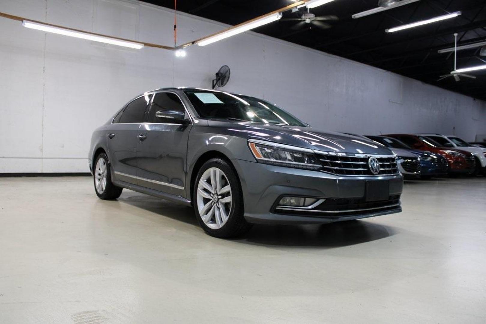2017 Platinum Gray Metallic /Titan Black Volkswagen Passat 1.8T SE (1VWGT7A39HC) with an 1.8L TSI engine, Automatic transmission, located at 15300 Midway Rd., Addison, TX, 75001, (972) 702-0011, 32.958321, -96.838074 - Introducing the 2017 Volkswagen CC R-Line Executive, now available at Midway Auto Group in Addison, Texas. This premium midsize sedan offers a blend of sophisticated design, turbocharged performance, and advanced features, making it an excellent choice for discerning drivers seeking both style and s - Photo#1