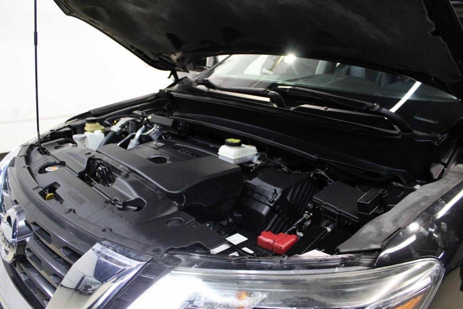2017 Magnetic Black Metallic /Charcoal Nissan Pathfinder SL (5N1DR2MN0HC) with an V6 engine, CVT transmission, located at 15300 Midway Rd., Addison, TX, 75001, (972) 702-0011, 32.958321, -96.838074 - Introducing the 2017 Nissan Pathfinder SL, now available at Midway Auto Group in Addison, Texas. This midsize SUV offers a harmonious blend of performance, comfort, and advanced technology, making it an ideal choice for families and adventurers alike.<br><br>Key Specifications:<br><br>Engine: 3.5L V - Photo#29