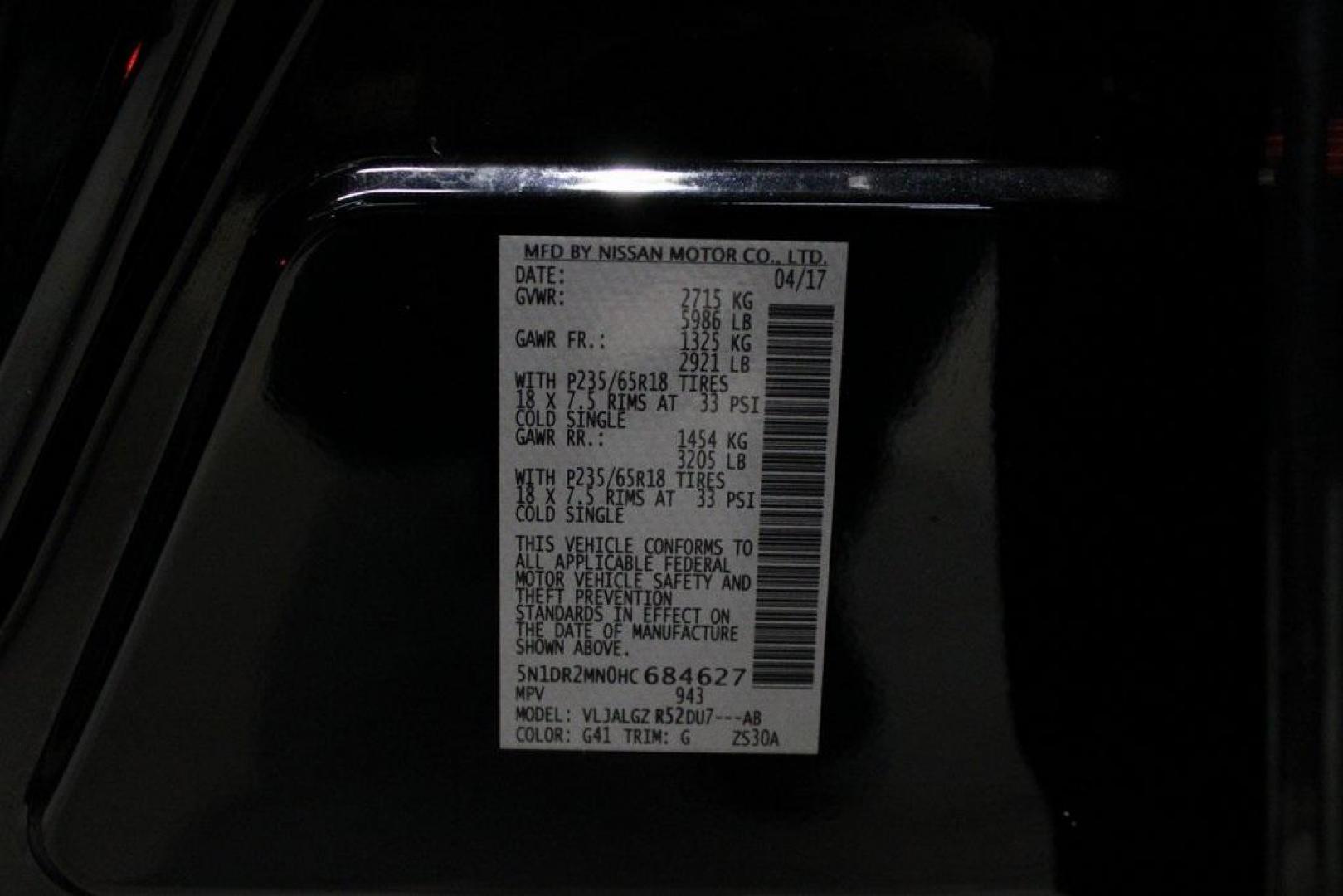 2017 Magnetic Black Metallic /Charcoal Nissan Pathfinder SL (5N1DR2MN0HC) with an V6 engine, CVT transmission, located at 15300 Midway Rd., Addison, TX, 75001, (972) 702-0011, 32.958321, -96.838074 - Introducing the 2017 Nissan Pathfinder SL, now available at Midway Auto Group in Addison, Texas. This midsize SUV offers a harmonious blend of performance, comfort, and advanced technology, making it an ideal choice for families and adventurers alike.<br><br>Key Specifications:<br><br>Engine: 3.5L V - Photo#30