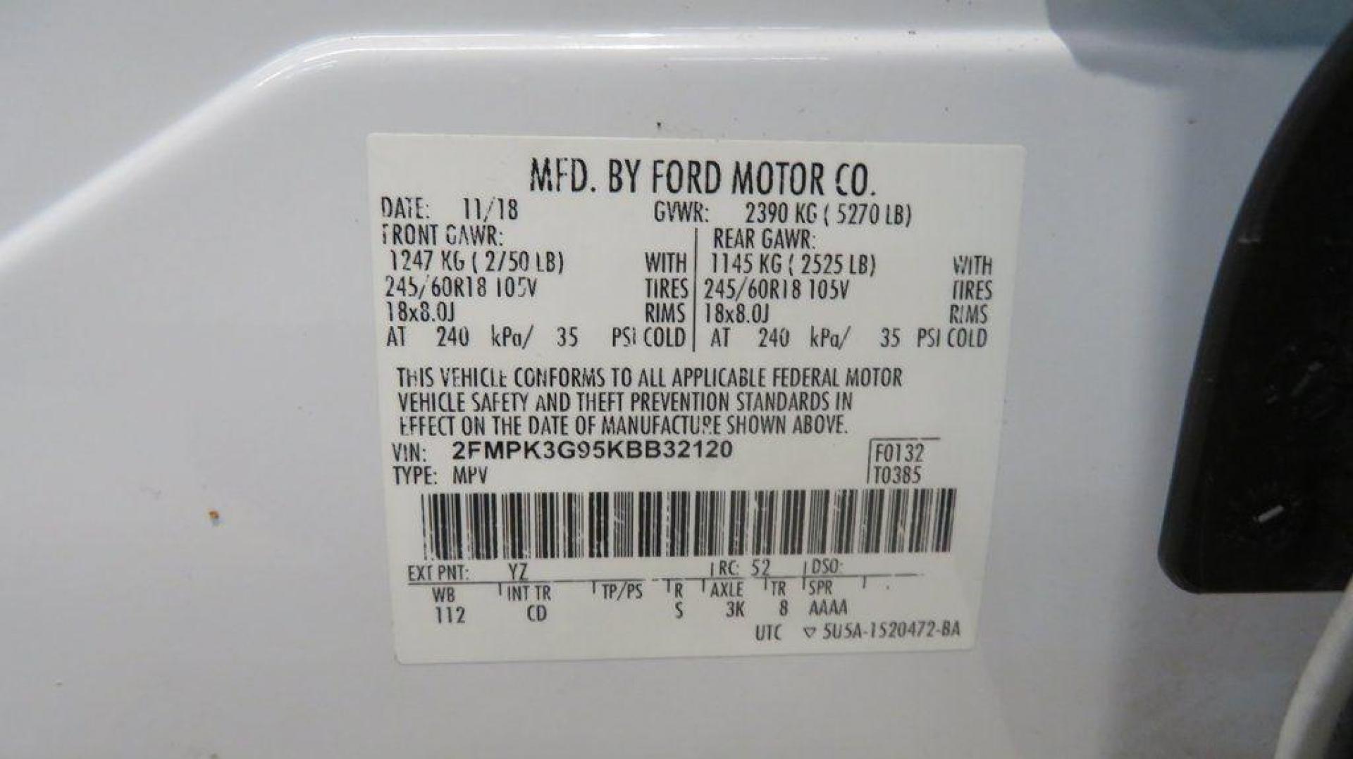 2019 Oxford White /Dune Ford Edge SE (2FMPK3G95KB) with an EcoBoost 2.0L I4 GTDi DOHC Turbocharged VCT engine, Automatic transmission, located at 15300 Midway Rd., Addison, TX, 75001, (972) 702-0011, 32.958321, -96.838074 - 2019 Ford Edge SE<br>Available Now at Midway Auto Group Addison, Texas<br><br>Step into comfort and confidence with this stylish 2019 Ford Edge SE. Designed to provide a perfect blend of performance, technology, and versatility, the Edge makes every drive enjoyablewhether navigating the streets of - Photo#30