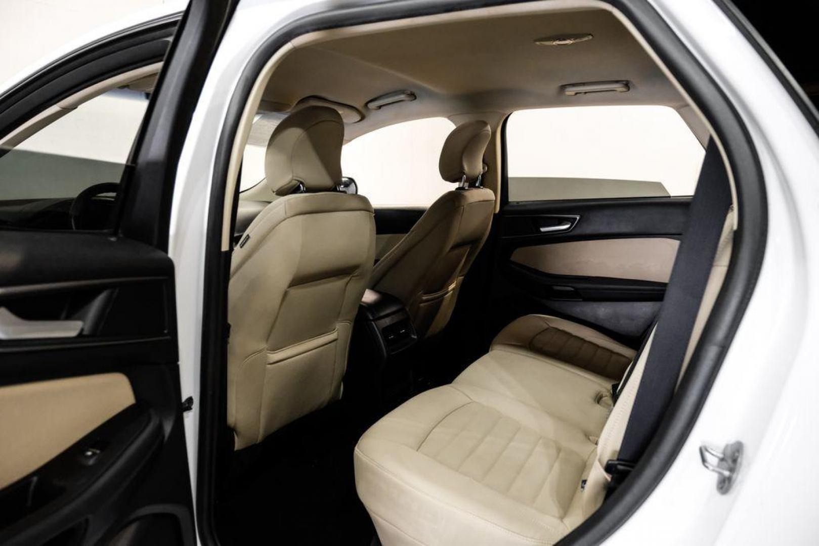 2019 Oxford White /Dune Ford Edge SE (2FMPK3G95KB) with an EcoBoost 2.0L I4 GTDi DOHC Turbocharged VCT engine, Automatic transmission, located at 15300 Midway Rd., Addison, TX, 75001, (972) 702-0011, 32.958321, -96.838074 - 2019 Ford Edge SE<br>Available Now at Midway Auto Group Addison, Texas<br><br>Step into comfort and confidence with this stylish 2019 Ford Edge SE. Designed to provide a perfect blend of performance, technology, and versatility, the Edge makes every drive enjoyablewhether navigating the streets of - Photo#32