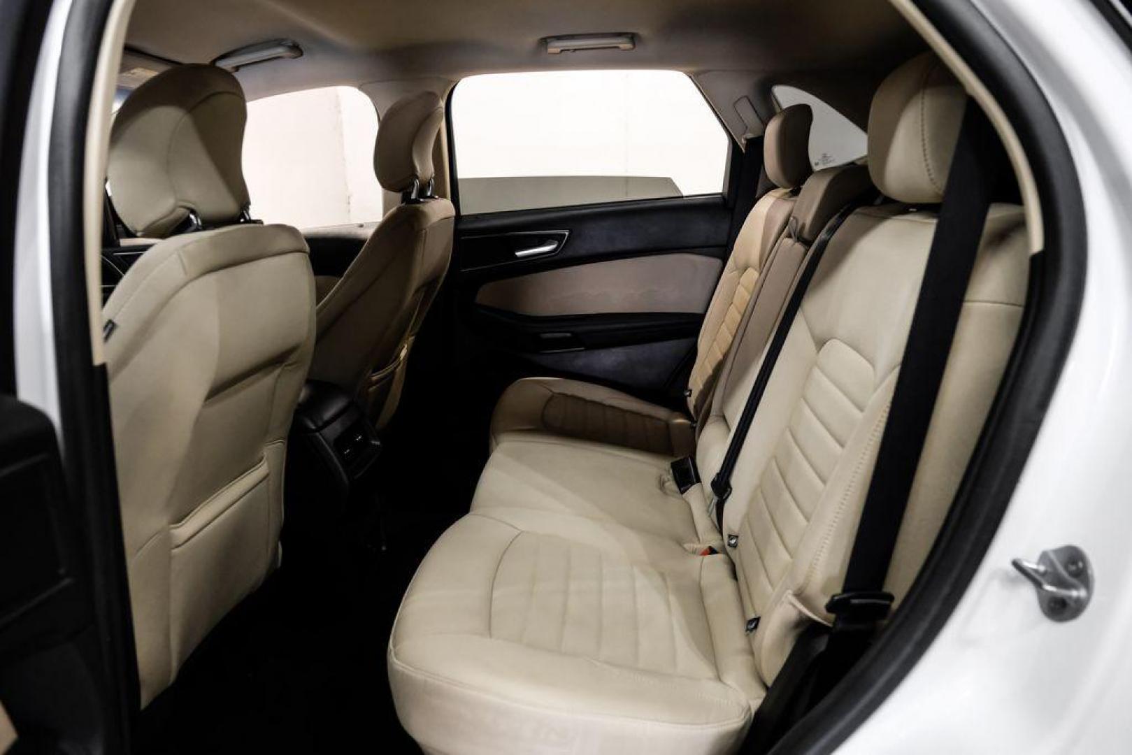 2019 Oxford White /Dune Ford Edge SE (2FMPK3G95KB) with an EcoBoost 2.0L I4 GTDi DOHC Turbocharged VCT engine, Automatic transmission, located at 15300 Midway Rd., Addison, TX, 75001, (972) 702-0011, 32.958321, -96.838074 - 2019 Ford Edge SE<br>Available Now at Midway Auto Group Addison, Texas<br><br>Step into comfort and confidence with this stylish 2019 Ford Edge SE. Designed to provide a perfect blend of performance, technology, and versatility, the Edge makes every drive enjoyablewhether navigating the streets of - Photo#33