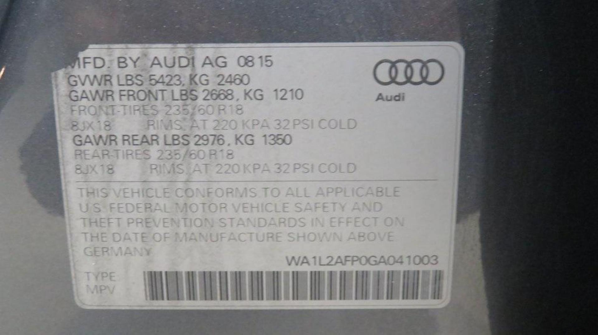 2016 Turquoise /Black/Cognac Audi Q5 2.0T Premium Plus (WA1L2AFP0GA) with an 2.0L 4-Cylinder TFSI engine, Automatic transmission, located at 15300 Midway Rd., Addison, TX, 75001, (972) 702-0011, 32.958321, -96.838074 - 2016 Audi Q5 Premium Plus<br>Available Now at Midway Auto Group Addison, Texas<br><br>Step into refined luxury and dynamic performance with the 2016 Audi Q5 Premium Plus. Offering the perfect blend of sophistication, utility, and Quattro all-wheel-drive capability, this premium SUV is designed for - Photo#30