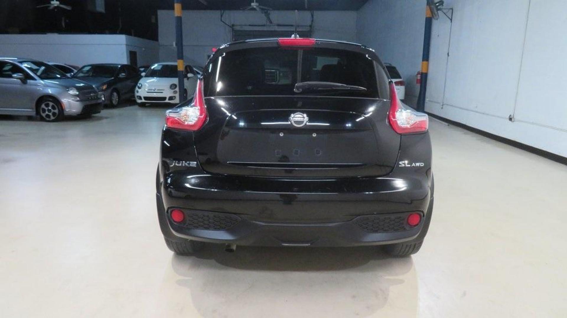 2017 Super Black /Black Nissan Juke SL (JN8AF5MV9HT) with an 1.6L I4 DOHC 16V engine, CVT transmission, located at 15300 Midway Rd., Addison, TX, 75001, (972) 702-0011, 32.958321, -96.838074 - 2017 Nissan Juke SV<br>Now Available at Midway Auto Group Addison, Texas<br><br>The 2017 Nissan Juke SV brings bold design, turbocharged performance, and smart versatility to the compact crossover segment. Perfectly sized for maneuvering through Addisons streets yet sporty enough for weekend advent - Photo#7