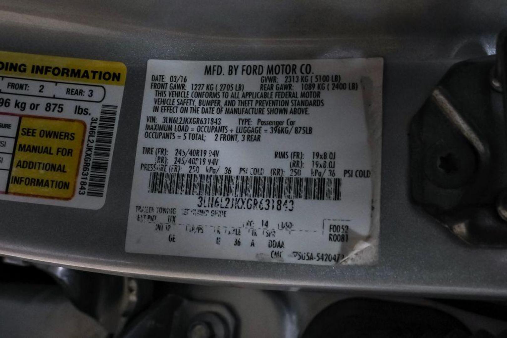 2016 Ingot Silver /Ebony Lincoln MKZ Base (3LN6L2JKXGR) with an 3.7L V6 Ti-VCT 24V engine, Automatic transmission, located at 15300 Midway Rd., Addison, TX, 75001, (972) 702-0011, 32.958321, -96.838074 - 2016 Lincoln MKZ<br>Now Available at Midway Auto Group Addison, Texas<br><br>With elegant styling, smooth turbocharged performance, and a premium interior, the 2016 Lincoln MKZ delivers a refined driving experience thats built to impress. Ideal for drivers looking to elevate their daily commute or - Photo#57