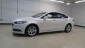 2018 White Platinum /Ebony Ford Fusion SE (3FA6P0HDXJR) with an 1.5L EcoBoost engine, Automatic transmission, located at 15300 Midway Rd., Addison, TX, 75001, (972) 702-0011, 32.958321, -96.838074 - Photo#4
