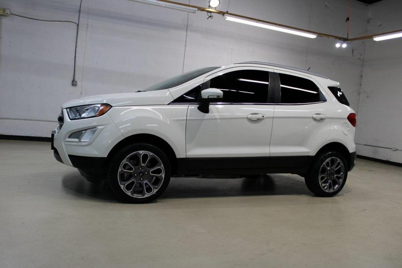 2020 Diamond White /Black Ford EcoSport Titanium (MAJ6S3KL0LC) with an 2.0L I4 Ti-VCT GDI engine, Automatic transmission, located at 15300 Midway Rd., Addison, TX, 75001, (972) 702-0011, 32.958321, -96.838074 - 2020 Ford EcoSport Titanium AWD<br>Now Available at Midway Auto Group Addison, Texas<br><br>Stylish, compact, and loaded with features, the 2020 Ford EcoSport Titanium AWD is the perfect SUV for drivers who want versatility, premium comfort, and all-weather capability. With its intelligent all-whee - Photo#4